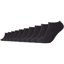 CAMANO 10er Pack Sneakersocken Schwarz 39-42