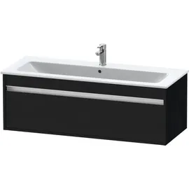 Duravit Waschtischunterschrank 1 Auszug 120 x 41 x 47,5 cm Eiche Schwarz Matt