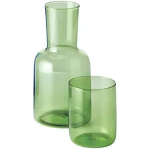 philippi Glaskaraffe mit Glas, grün