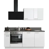 kochstation Küchenzeile KS-Scafa 200 cm weiß