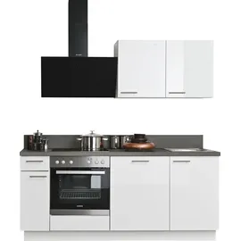 kochstation Küchenzeile KS-Scafa 200 cm weiß