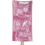 MJARTORIA Personalisiert Strandtuch Microfaser Badetuch mit Namen Kinder Damen, Beach Towel Handtuch Badetuch Stranddecke Schnelltrocknend für Reise Schwimmen Sauna Yoga Fitness 76x152cm Mikrofaser
