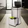 Ribelli Sensor Mülleimer 72 L, 4 Fächer, silber - Silber