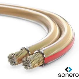 Sonero Lautsprecherkabel 2x1,5mm2, CCA 20,0m, transparent