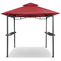 Habeig Pavillon Wasserdicht 340g/m2 PVC Dach Grillpavillon 250x150 cm