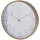 well home mobiliario & decoración Well Home Moderne Wanduhr mit Rand in Holzoptik, weißes Zifferblatt und feine Zeiger, Ø 30,5 cm