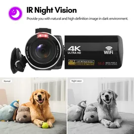 Camnoon 4K Action Cam WLAN-Camcorder 56 MP