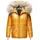 Navahoo Damen Winterjacke Warm Gefütterte Steppjacke mit Kunstfellkapuze Tikunaa