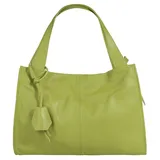Cluty Shopper echt Leder, Made in Italy grün | Grün