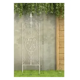 CLP Rankgitter Burgus 2er Set Eisen 60 x 30 cm Antik-Creme