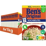 BEN'S ORIGINALTM Kochbeutel 10 Minuten Original Langkornreis 6x1kg