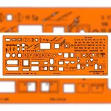 Standardgraph Schablone für Entwässerungsanlagen 1:50