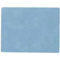 LINDDNA Tischset Nupo M Square Leder Blau Hellblau (Medium)