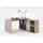 preisbrecher Schreibtisch >LEXO/LEX< in Eiche Dekor - 135,7x74,2x135,7cm (BxHxT)
