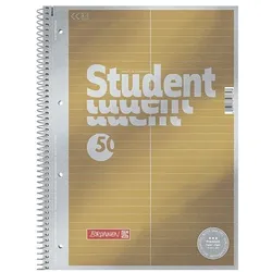 Brunnen Collegeblock »Student Vokabeln« A4 liniert mit Teilungslinie gelb