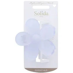 Solida Haarklammer Blumenform blau 1 Stück
