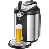 Clatronic BZ 3740 Bierzapfanlage, Getränkespender, Silber, Schwarz