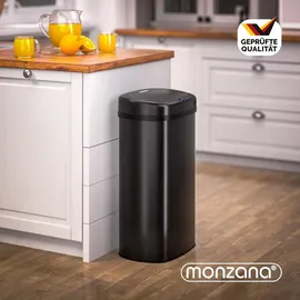 monzana Sensor Mülleimer 58 l Schwarz