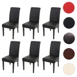 MCW Esszimmerstuhl Cesena Kunstleder matt schwarz 6er Set