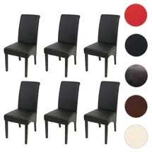 MCW Esszimmerstuhl Cesena Kunstleder matt schwarz 6er Set