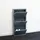 VCM ebuy24 Pisa Schuhschrank mit 3 Klappen/Türen in Metall Grau