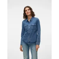 Vero Moda Jeansbluse »VMJENNIE LS DENIM SHIRT MIX NOOS«, Gr. XS (34), Medium Blue Denim, , 66544151-XS