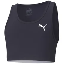 Puma Cross the Line Crop 2.0 Sport Top Mädchen new navy 164