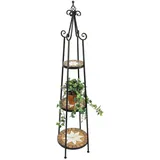 DanDiBo Ambiente Blumenregal Mosaik Rund 140 cm Mehrfarbig
