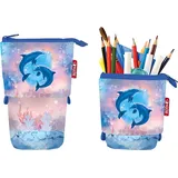 ROTH Schlampermäppchen Delfine Motiv, 13,5 x 6,0 cm