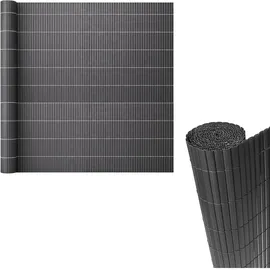 casa.pro Sichtschutzmatte 90 x 500 cm grau PVC