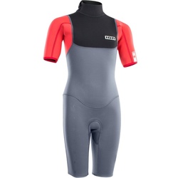 ION CAPTURE 2/2 BACK ZIP JUNIOR Shorty 2025 steel blue/red/black - 176