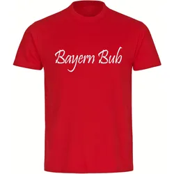multifanshop Kinder T-Shirt - Bayern - Bayern Bub - Druck weiß - Kind