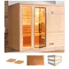 Sauna WEKA Bergen 3, beige (natur), ohne Ofen, (ohne Ofen), Saunen, ohne Ofen