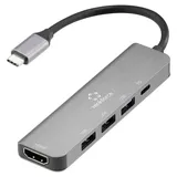 Renkforce USB-C® Dockingstation RF-DKS-903 5-in-1 Passend für Marke Dockingstations: Universal USB-C® Power Delivery