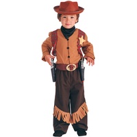 Carnival Toys 65816 - Cowboy, Kinderkostüm mit Hut, 4-5 Jahre