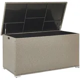 Beliani Praktische Auflagenbox Rattan 290 L 155 x 75 cm taupe Modena