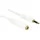 DeLock Mini-Phone Audiokabel 3,5mm-Klinken-Stecker Stereo / Klinken-Buchse Stereo 2m weiß (84482)