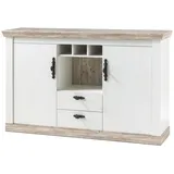 furn.design Sideboard 168 x 104 cm Weiß