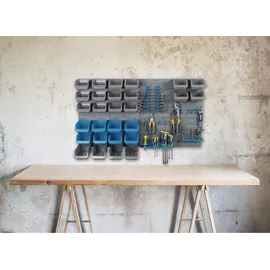 Kinzo Aufbewahrungsbox Kunststoff 43 Plätze blau