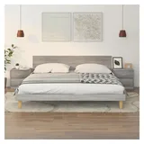 vidaXL Nachtschrank 40 x 30 x 40 cm Grau