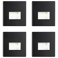 Paulmann Edge LED-Wandeinbauleuchte 4er Set Schwarz (matt)