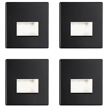 Paulmann Edge LED-Wandeinbauleuchte 4er Set Schwarz (matt)