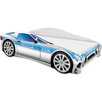 Kinderbett Autobett Auto Junior mit Lattenrost und Matratze 140x70 160x80 180x80 ACMA (160x80, 9)