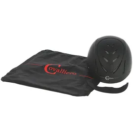 Kerbl Covalliero Reithelm Nerron VG1, Trainingshelm Tunierhelm, Schwarz 55-59