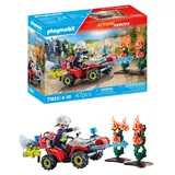 Playmobil Action Heroes - Feuerwehr Quad löscht Heckenbrand (71825)