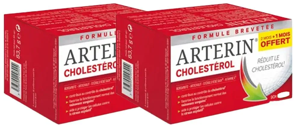 Arterin Cholestérol Avec Actifs d'Origine Naturelle 90 Comprimés 2x90 pc(s) comprimé(s)