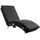 CASARIA Relaxliege London Massage & Heizfunktion Ergonomisch Gepolstert Wohnzimmer Liegestuhl Polsterliege Stoff Anthrazit