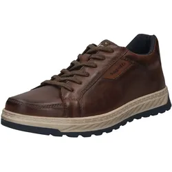 Schnürschuh BUGATTI, Herren, Gr. 41, braun, Glattleder, used, casual, Schuhe, Halbschuh, Sneaker, Freizeitschuh mit Profilsohle