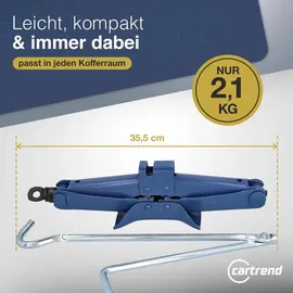 CARTREND Wagenheber Kunststoff/Stahl 1 t rot