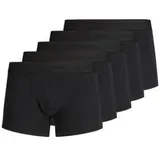 JACK & JONES Tone In Tone Boxershorts 5 Einheiten Black / Detail Black / Black XL